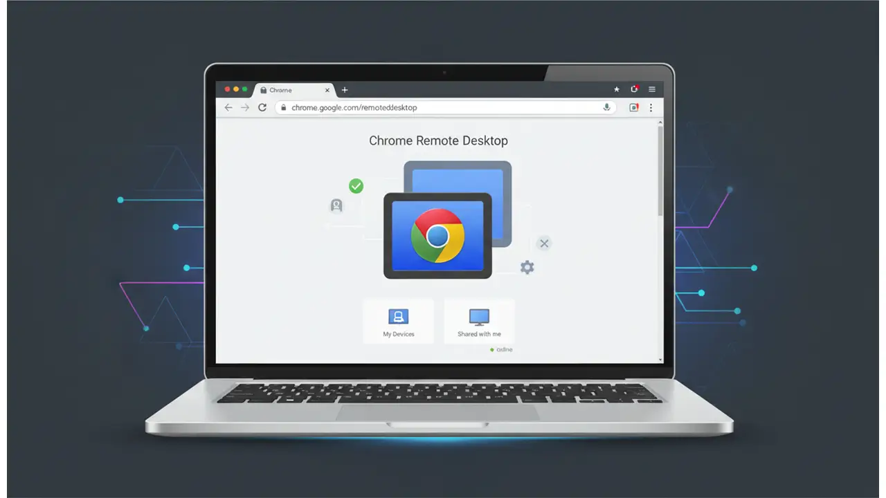 chrome remote desktop on windows interface
