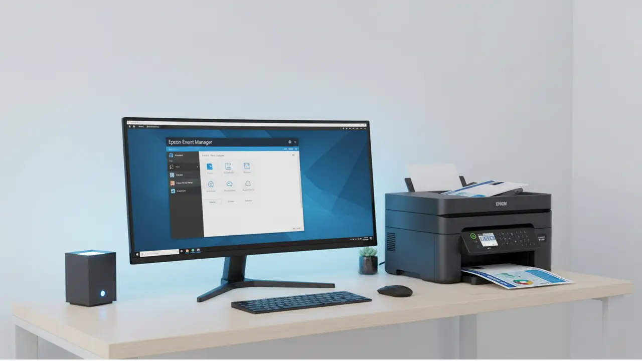 Epson Event Manager software interface for WF-2850