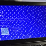 A Dell laptop displaying a Windows blue screen of death (BSOD) error that says the device ran into a problem