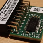 Discrete TPM 2.0 module with an Infineon SLB9665 chip and a 20-pin header